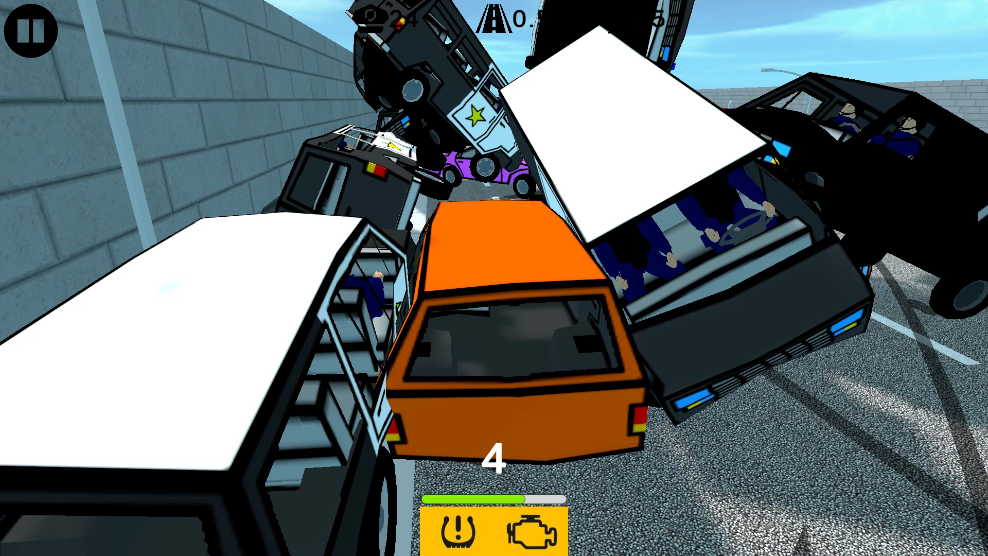 LowPoly Cars Crash Derby Race screenshot