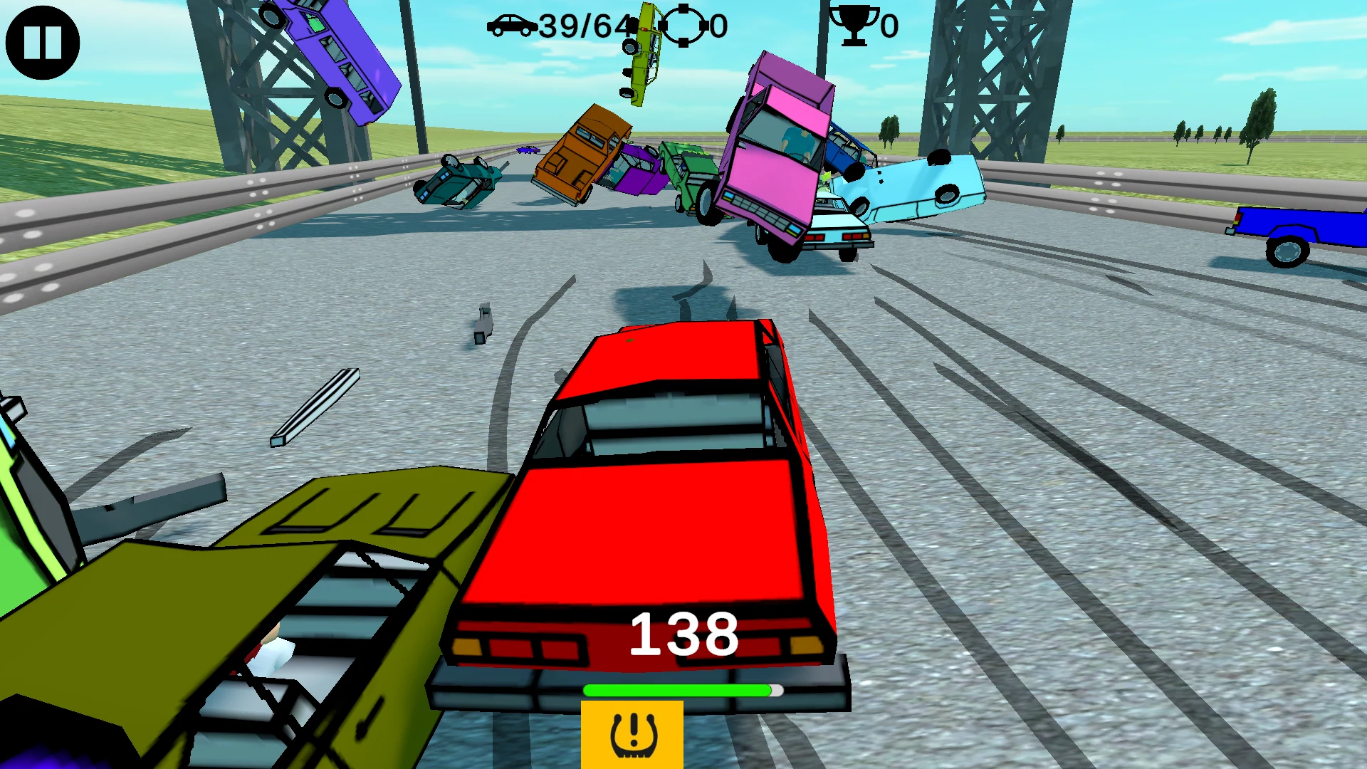 LowPoly Cars Crash Derby Race screenshot