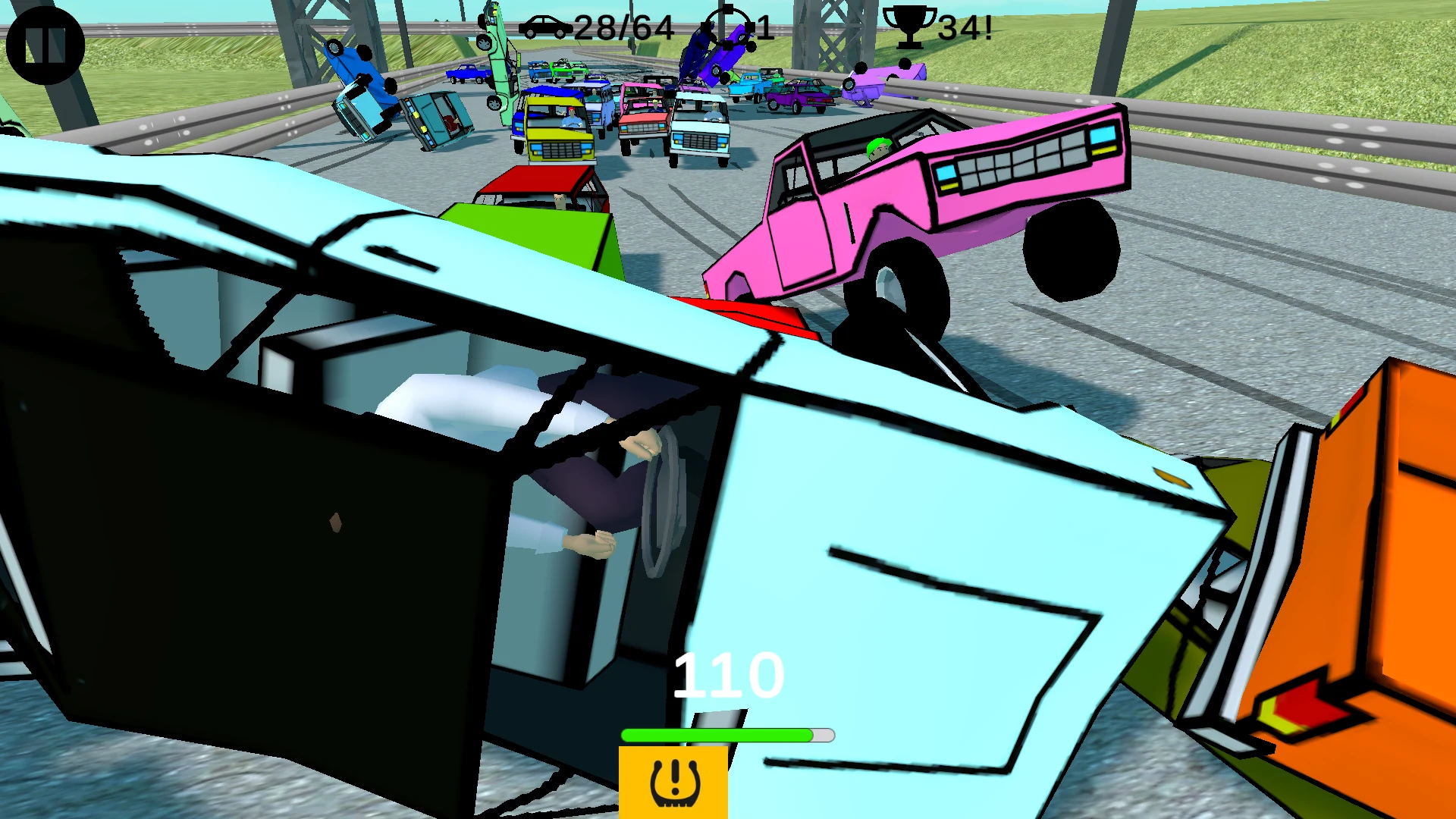 LowPoly Cars Crash Derby Race screenshot