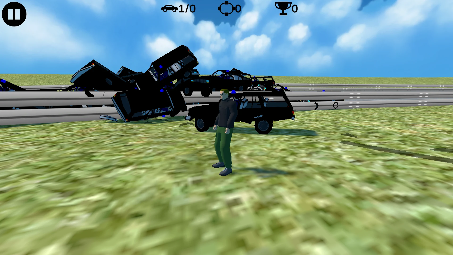 LowPoly Cars Crash Derby Race screenshot